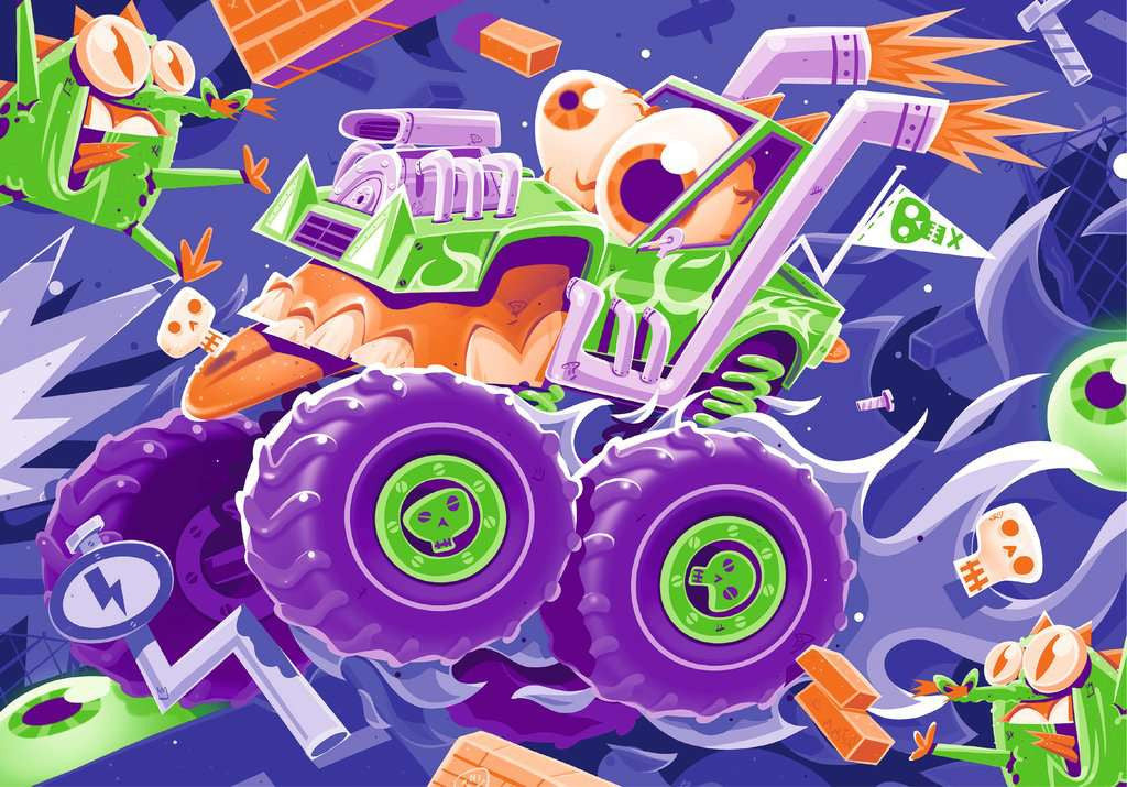 Ravensburger Puzzle Monster Trucks 2x24 Teile 04.259 - Bild 4