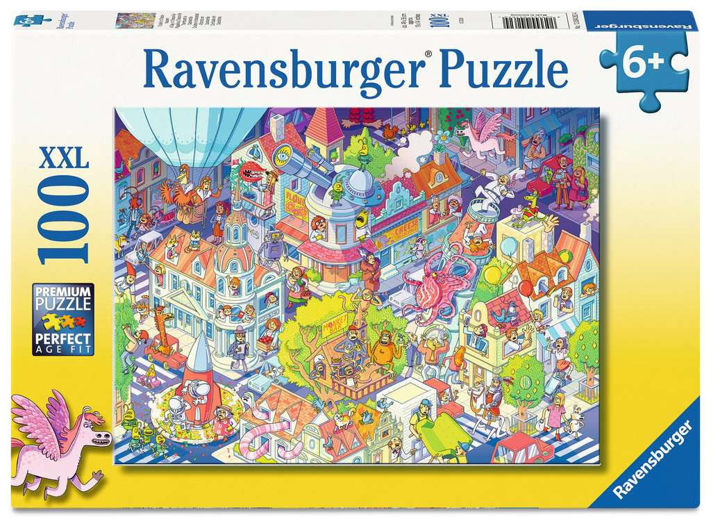 Puzzle 100 XXL Trubel in Chaoshausen 04.262 - Bild 1