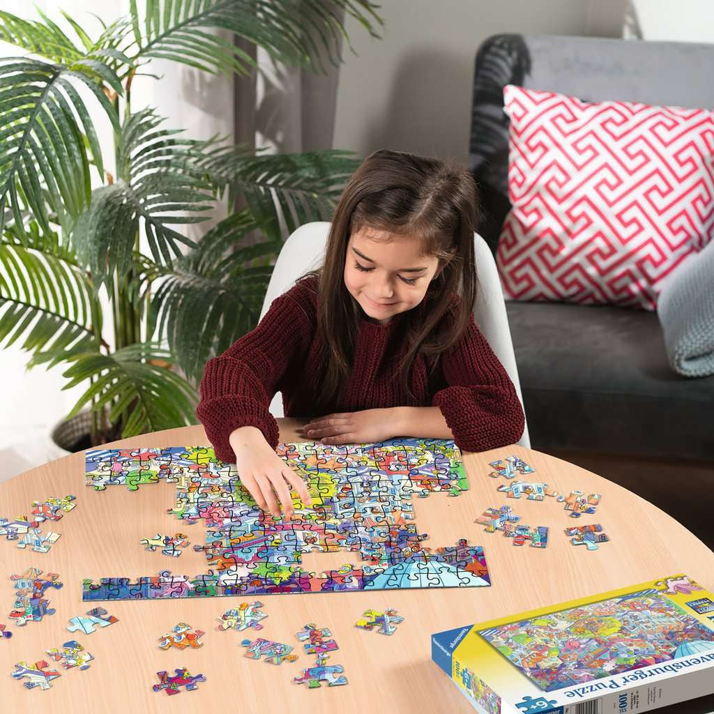 Puzzle 100 XXL Trubel in Chaoshausen 04.262 - Bild 3