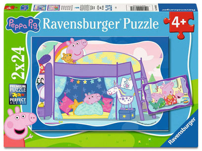 Puzzle 2x24 Teile Peppa Wutz - Gute Nacht, Peppa! 04.336