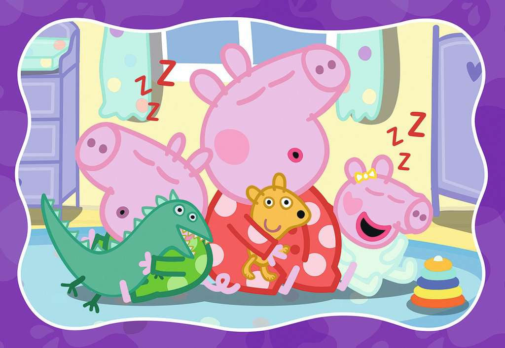 Puzzle 2x24 Teile Peppa Wutz - Gute Nacht, Peppa! 04.336 - Bild 2