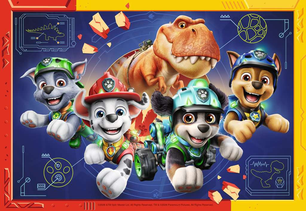Puzzle 2x12 Teile Paw Patrol  Dino Movie 04.364 - Bild 2
