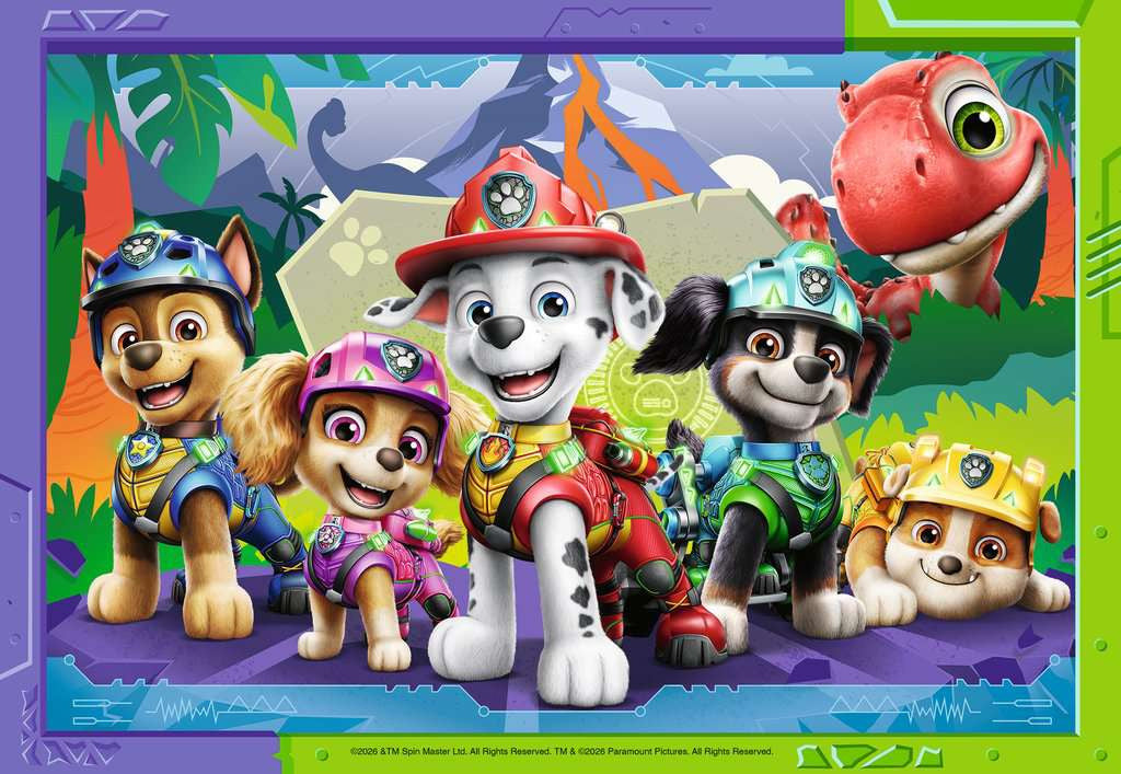 Puzzle 2x12 Teile Paw Patrol  Dino Movie 04.364 - Bild 3