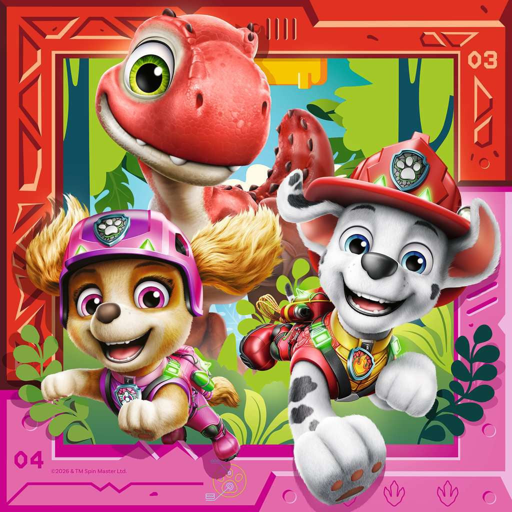 Puzzle Paw Patrol  Dino Moviel 3x49 Teile 04.368 - Bild 3