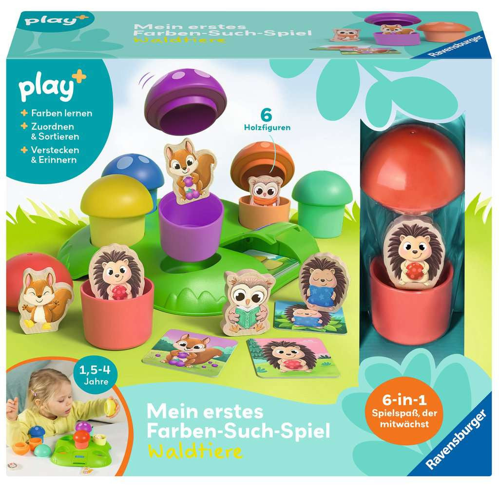 Play+ Mein erstes Farben-Suchspiel: Waldtiere 34.124 - Bild 1