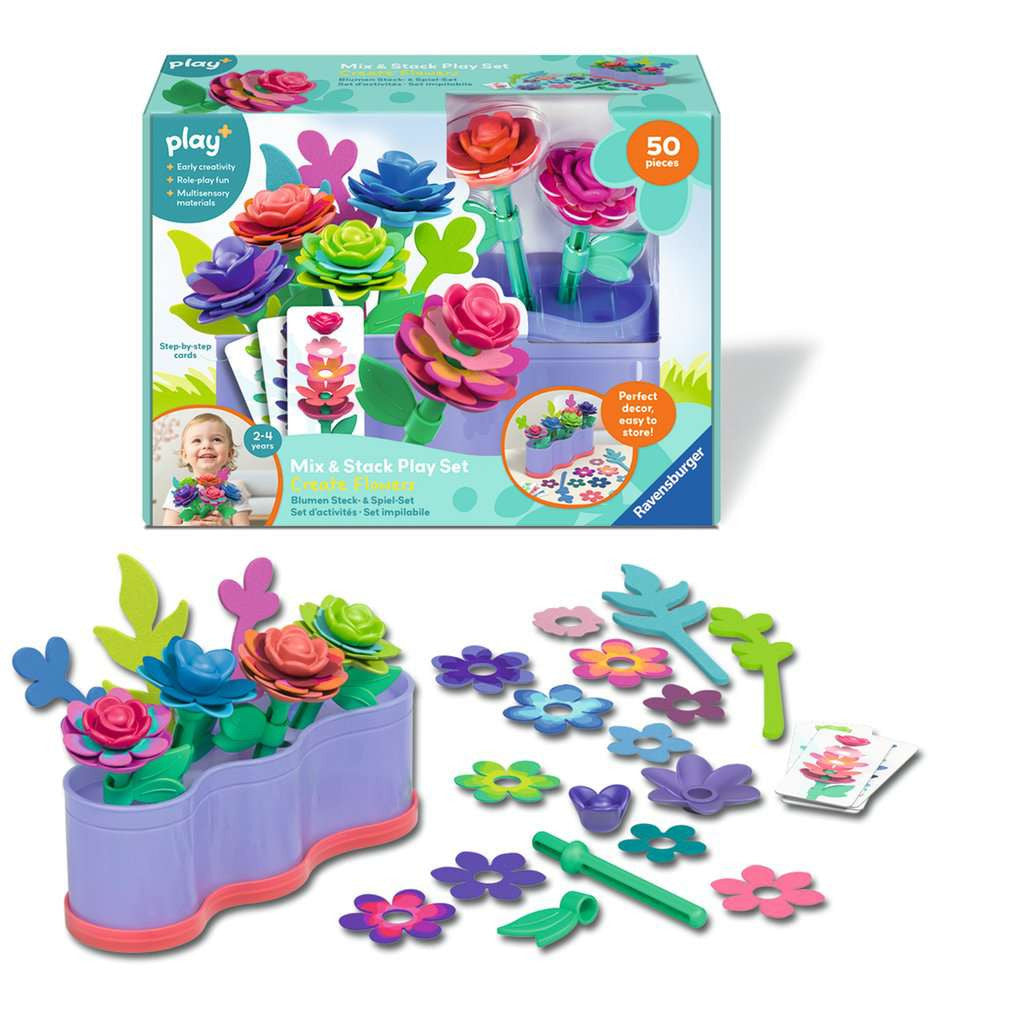 Play+ Blumen Steck- und Spiel-Set: Meine kreative Blütenwelt 34.164 - Bild 3