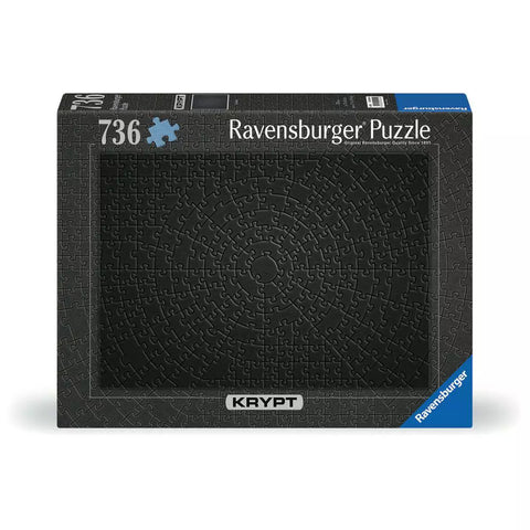 Verpackung Ravensburger Puzzle Krypt Black mit 736 Teilen, 00054