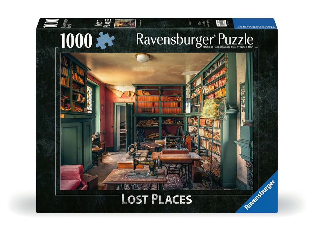 Puzzle 1000 Teile Lost Places: Mysterious castle library - Bild 1