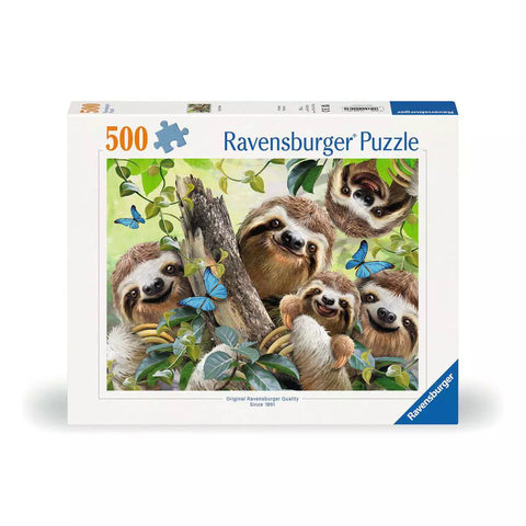 Verpackung Ravensburger Puzzle Faultier Selfie 00203, 500 Teile