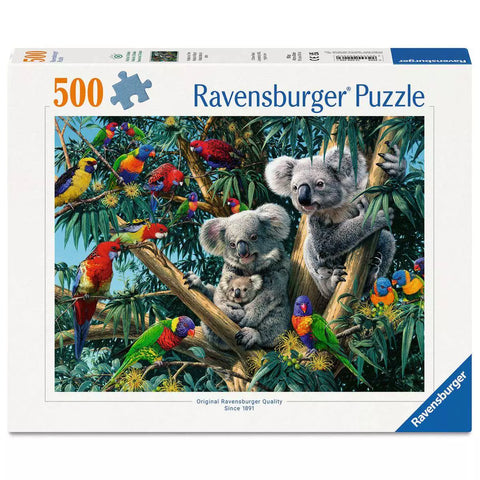 Verpackung Ravensburger Puzzle Koalas im Baum 00206 mit 500 Teilen