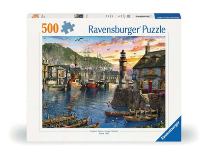 Puzzle 500 Teile Morgens am Hafen 00.212