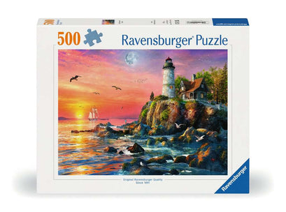 Puzzle 500 Teile Leuchtturm am Abend 00.217