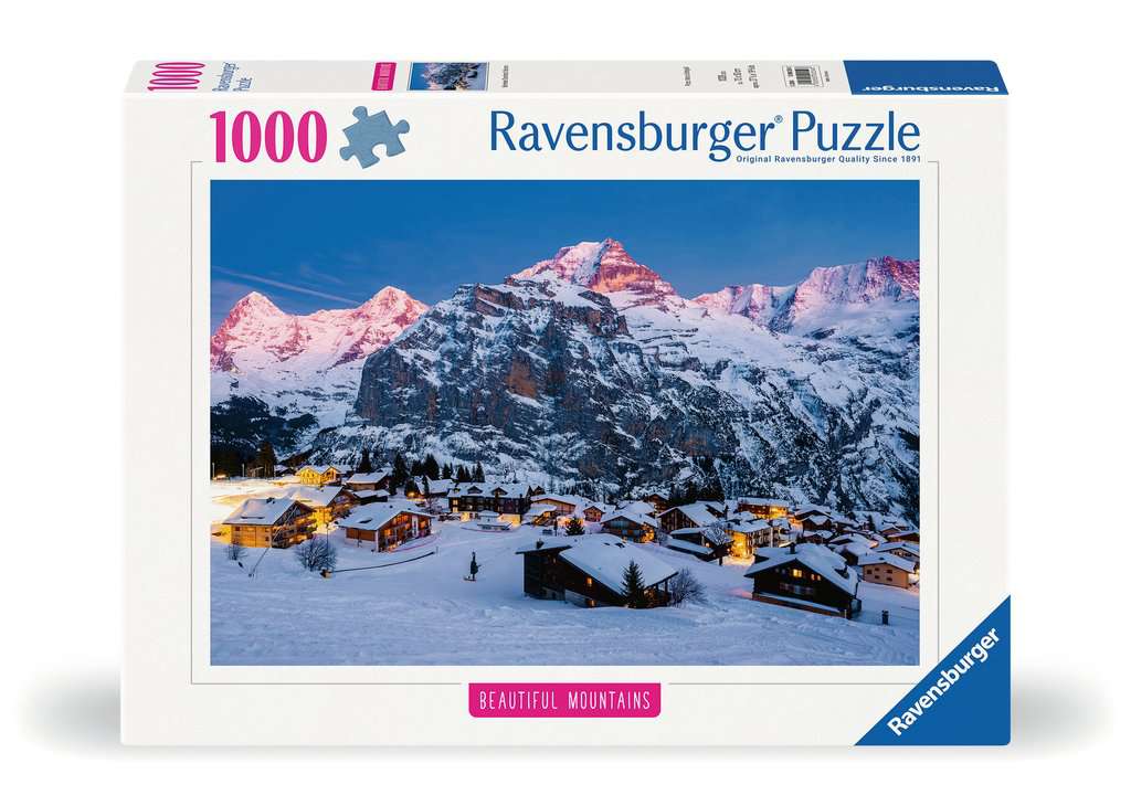 Puzzle 1000 Teile Berner Oberland Mürren 17.316 - Bild 1