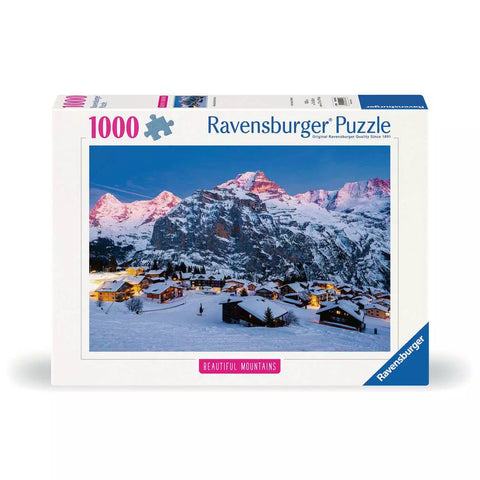 Verpackung Puzzle 1000 Teile Berner Oberland Mürren 00254, Beautiful Mountains