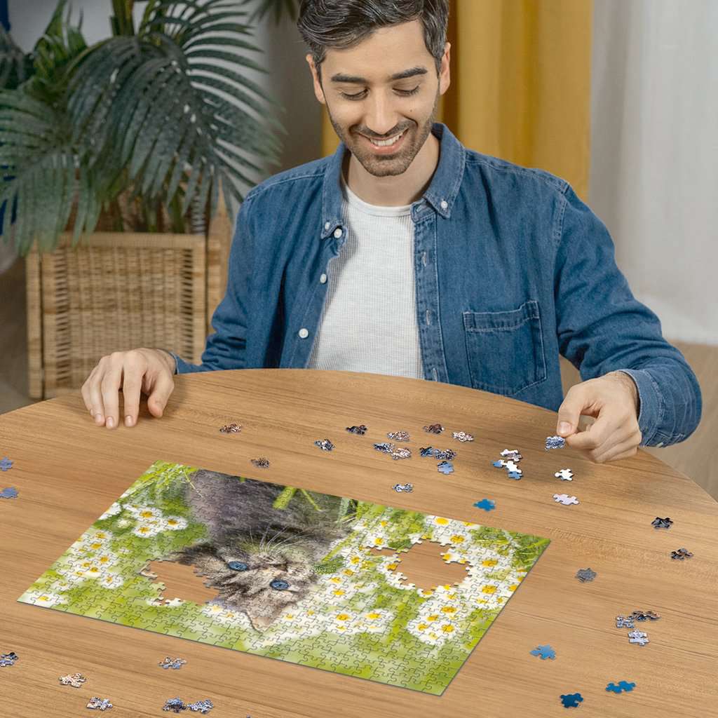 Puzzle 500 Teile Kätzchen in der Wiese 00.367 - Bild 3
