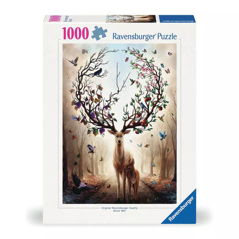 Verpackung Ravensburger Puzzle Magischer Hirsch, 1000 Teile, 00.459