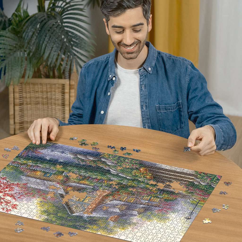 Puzzle 1000 Teile: Romantisches Cottage 00.464 - Bild 3