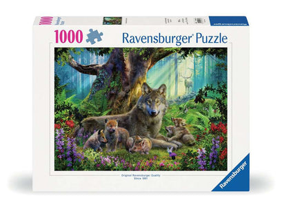 Puzzle 1000 Teile Wölfe im Wald 00.477