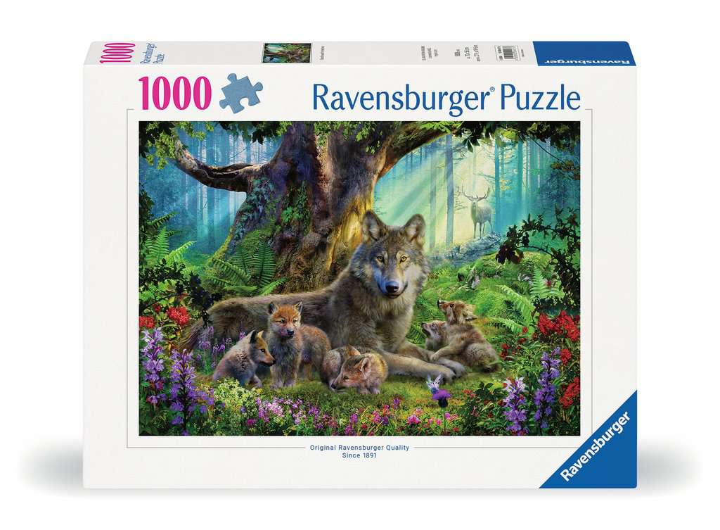 Puzzle 1000 Teile Wölfe im Wald 00.477 - Bild 1