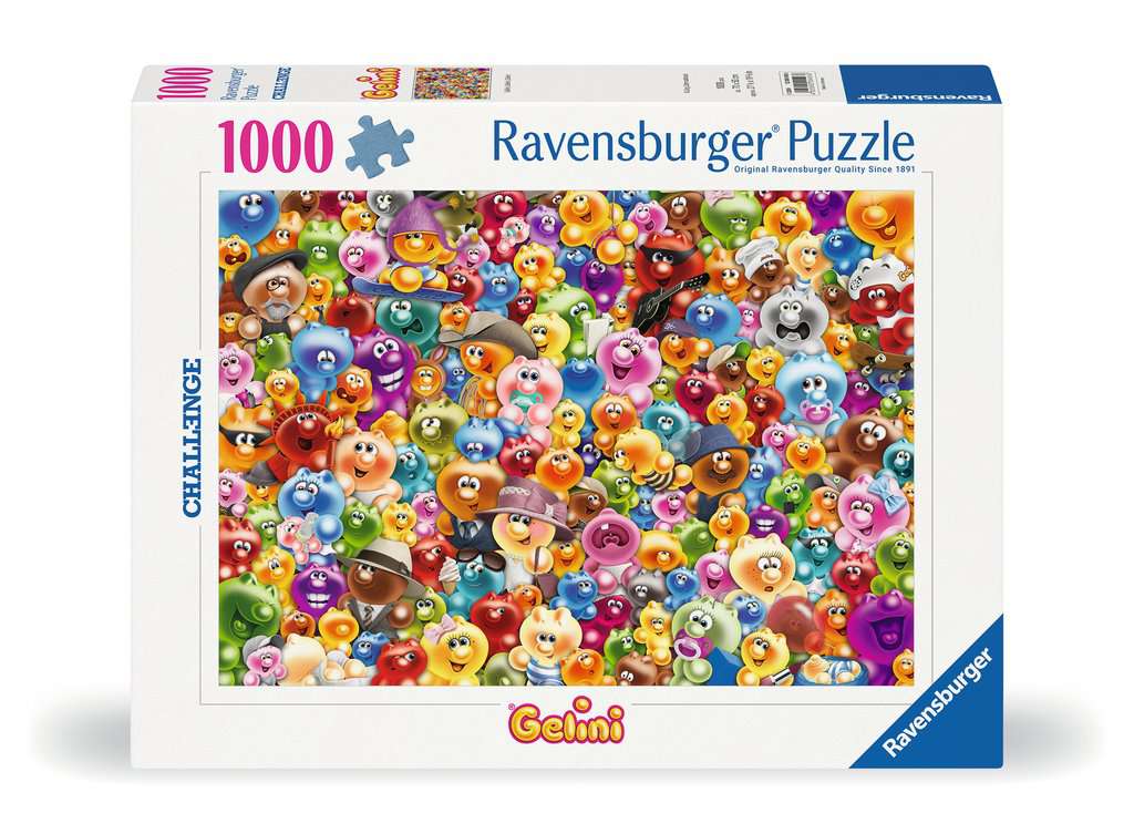 Puzzle Challenge 1000 Teile Ganz viel Gelini 00.493 - Bild 1