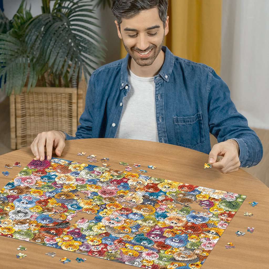 Puzzle Challenge 1000 Teile Ganz viel Gelini 00.493 - Bild 3