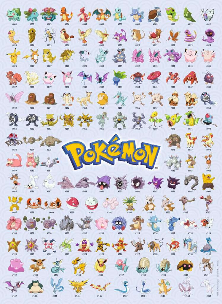 Puzzle 500 Teile Die ersten 151 Pokémon 00.511 - Bild 2