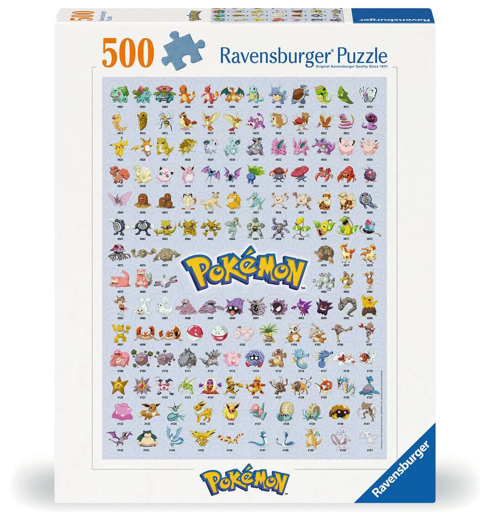 Puzzle 500 Teile Die ersten 151 Pokémon 00.511 - Bild 1