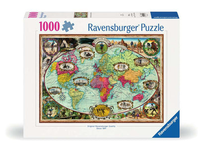 Puzzle 1000 Teile Mit dem Fahrrad um die Welt 00.569