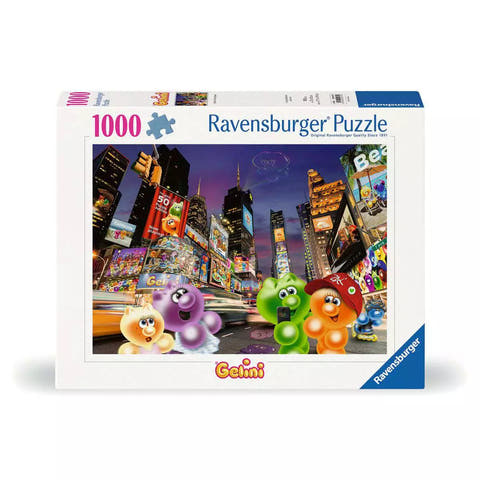 Verpackung Ravensburger Puzzle Gelini am Time Square 00575 mit 1000 Teilen