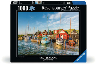 Puzzle 1000 Teile Romantische Hafenwelt von Ahrenshoop 00.584