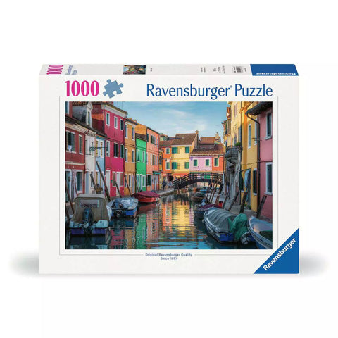 Verpackung Ravensburger Puzzle Burano in Italien 00623 mit 1000 Teilen