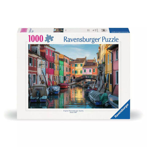 Verpackung Ravensburger Puzzle Burano in Italien 00623 mit 1000 Teilen