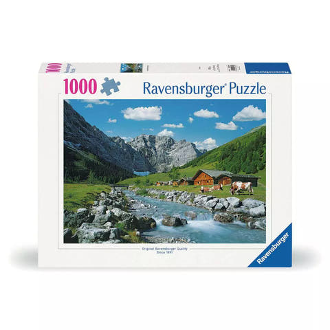 Verpackung Ravensburger Puzzle Karwendelgebirge, 1000 Teile, 00.649