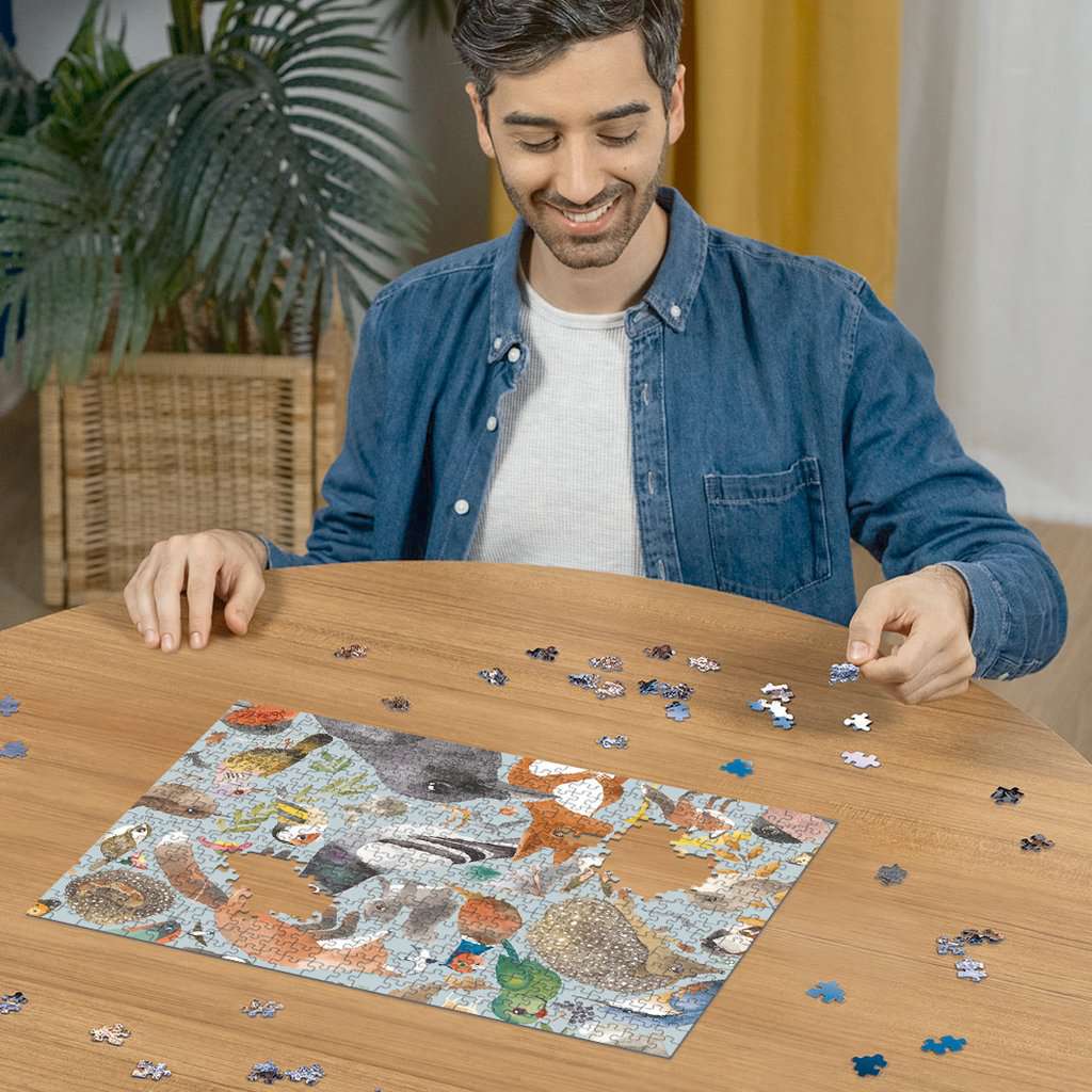 Puzzle 500 Teile Garden Visitors 00.658 - Bild 3