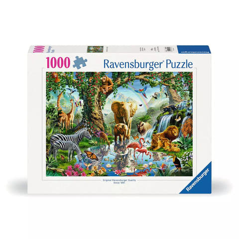 Verpackung Ravensburger Puzzle Abenteuer im Dschungel 00682, 1000 Teile