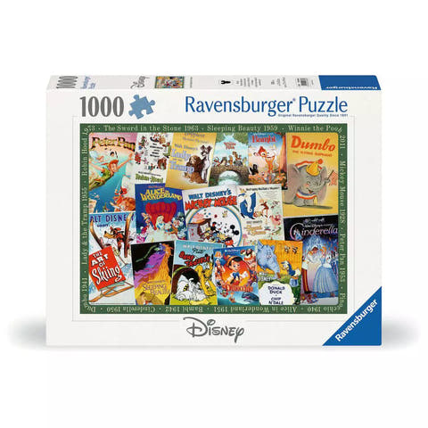 Verpackung Ravensburger Puzzle Disney Vintage Movie Poster 1000 Teile 00689