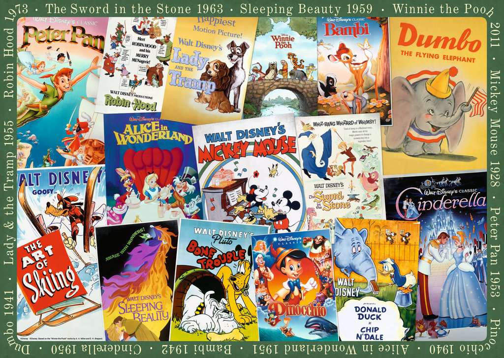 Puzzle 1000 Teile Disney Vintage Movie Poster 00.689 - Bild 2