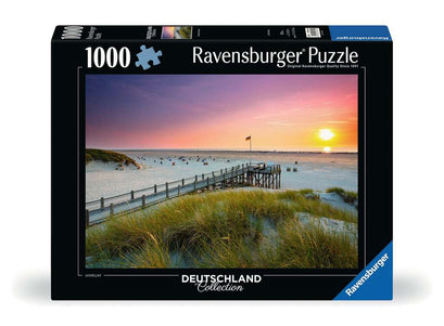 Puzzle 1000 Teile Sonnenuntergang über Amrum 00.690