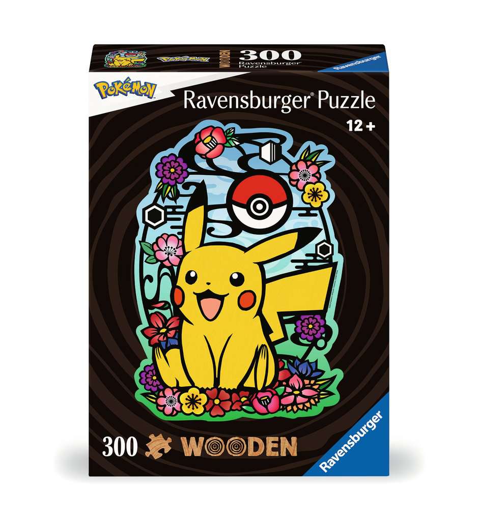 Ravensburger Wooden Puzzle Pokemon Pikachu 00.761 - Bild 1