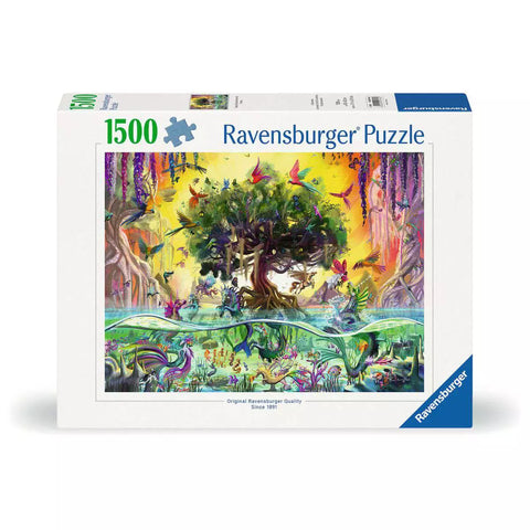 Verpackung Ravensburger Puzzle Das Einhorn aus dem See, 1500 Teile, 00.798
