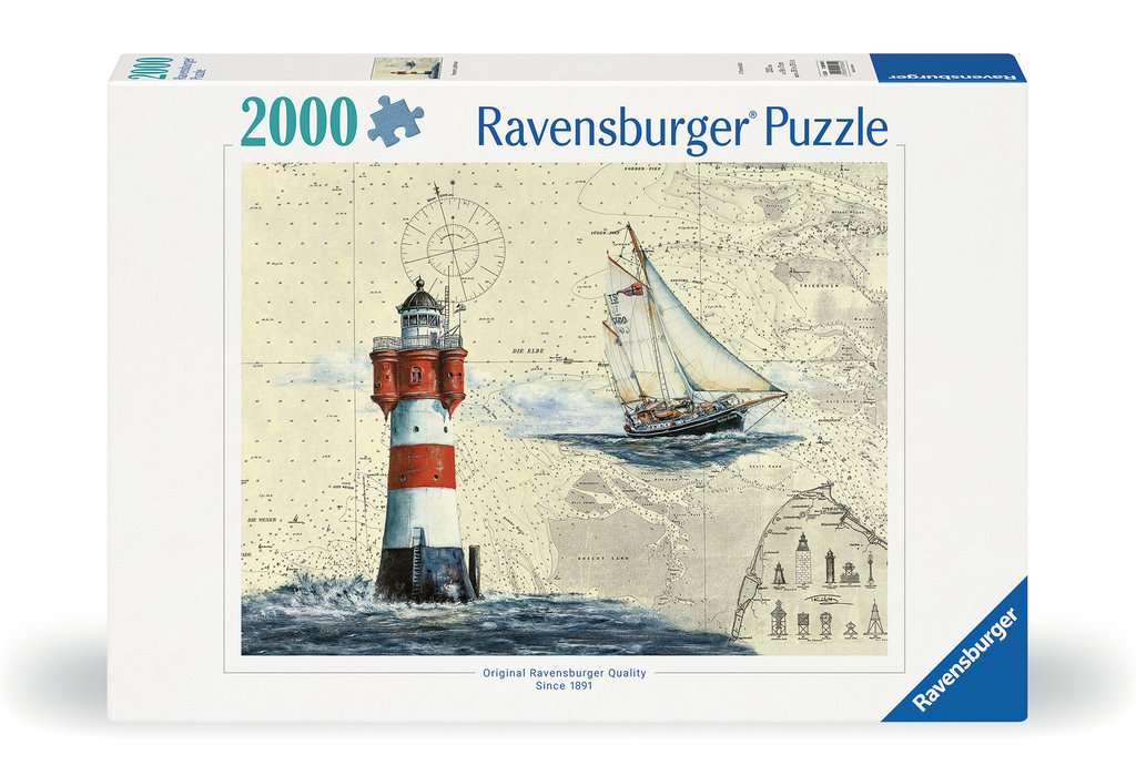 Puzzle 2000 Teile Romantischer Leuchtturm - Bild 1