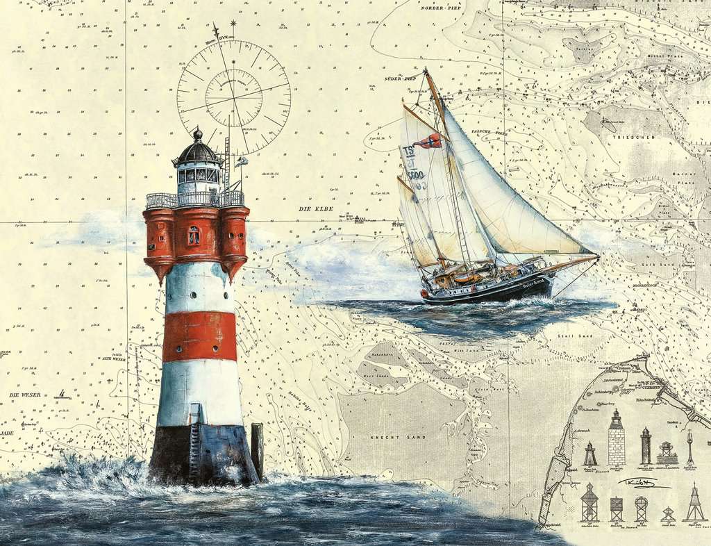 Puzzle 2000 Teile Romantischer Leuchtturm - Bild 2