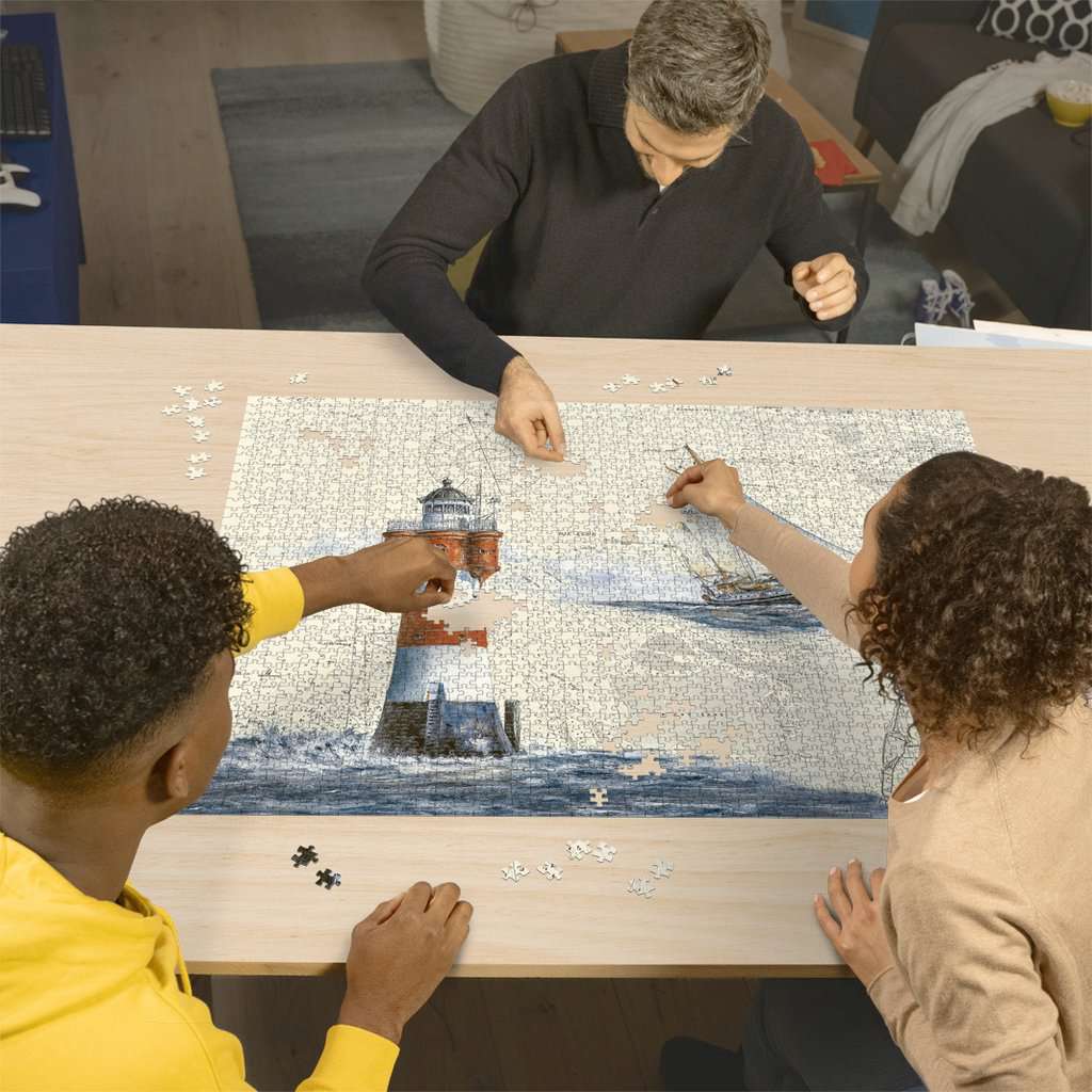 Puzzle 2000 Teile Romantischer Leuchtturm - Bild 3