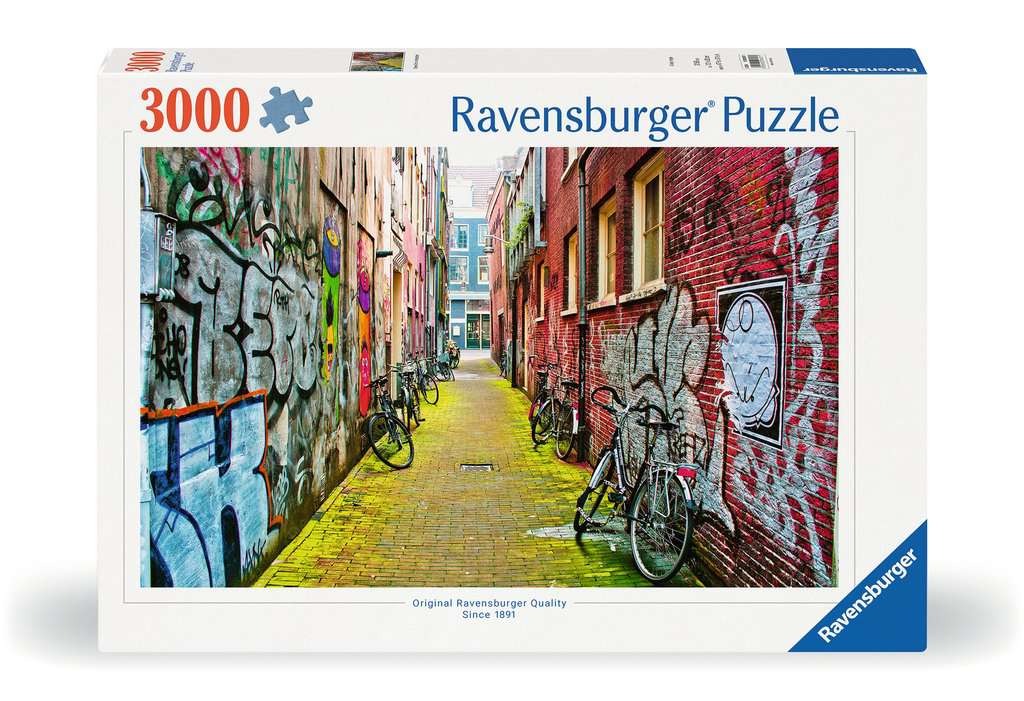 Puzzle 3000 Teile Street Art in Amsterdam - Bild 1