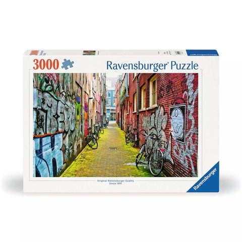 Verpackung Ravensburger Puzzle Street Art in Amsterdam, 3000 Teile, 00807
