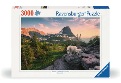 Puzzle 3000 Teile Almbock mit Baby