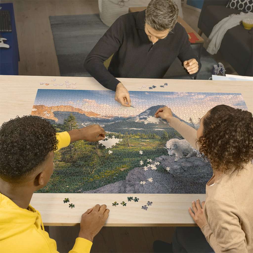 Puzzle 3000 Teile Almbock mit Baby - Bild 3