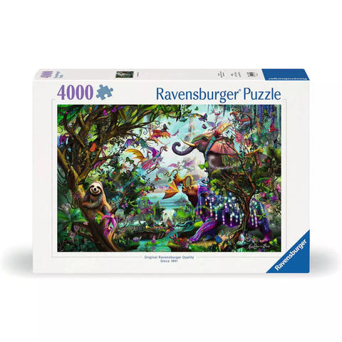 Verpackung Ravensburger Puzzle Die Drachen der Tropen mit 4000 Teilen, 00812