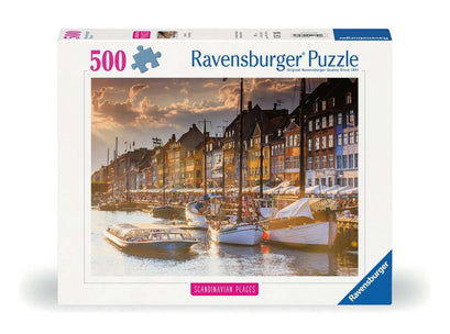 Puzzle 500 Teile Sonnenuntergang in Kopenhagen 00.846