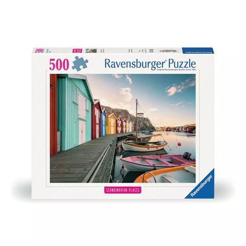 Verpackung Ravensburger Puzzle Bootshaus in Smögen, 500 Teile, 00847